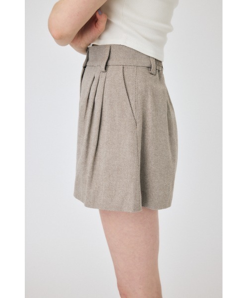 MOUSSY（マウジー）の「【セットアップ対応】THREE TUCK ショーツ（スラックス・レディース・ベージュ/ネイビー/チャコールグレー・1/2）」の10枚目の写真