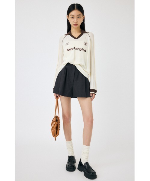 MOUSSY（マウジー）の「【セットアップ対応】THREE TUCK ショーツ（スラックス・レディース・ベージュ/ネイビー/チャコールグレー・1/2）」の20枚目の写真
