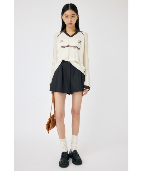 MOUSSY（マウジー）の「【セットアップ対応】THREE TUCK ショーツ（スラックス・レディース・ベージュ/ネイビー/チャコールグレー・1/2）」の21枚目の写真