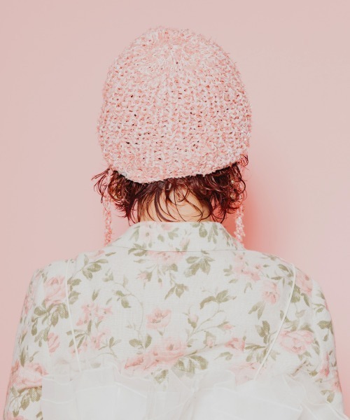 OVERRIDE（オーバーライド）の「OVERRIDE x pan TWINKLE CLOCHE / オーバーライド（ニットキャップ/ビーニー・レディース・ピンク/ホワイト・57~59cm）」の18枚目の写真