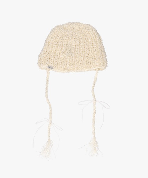 OVERRIDE（オーバーライド）の「OVERRIDE x pan TWINKLE CLOCHE / オーバーライド（ニットキャップ/ビーニー・レディース・ピンク/ホワイト・57~59cm）」の7枚目の写真