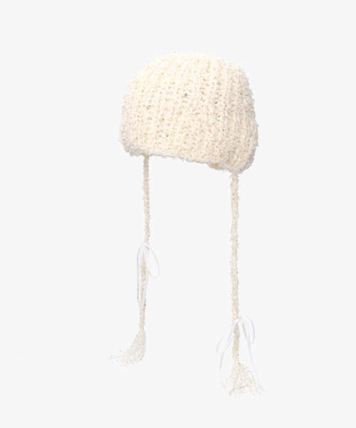 OVERRIDE（オーバーライド）の「OVERRIDE x pan TWINKLE CLOCHE / オーバーライド（ニットキャップ/ビーニー・レディース・ピンク/ホワイト・57~59cm）」の11枚目の写真