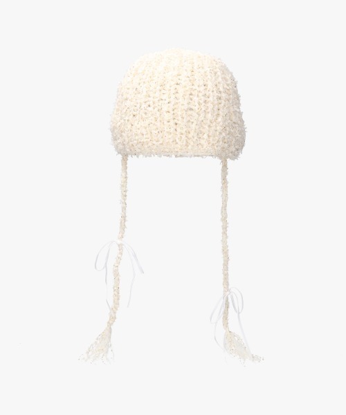 OVERRIDE（オーバーライド）の「OVERRIDE x pan TWINKLE CLOCHE / オーバーライド（ニットキャップ/ビーニー・レディース・ピンク/ホワイト・57~59cm）」の12枚目の写真