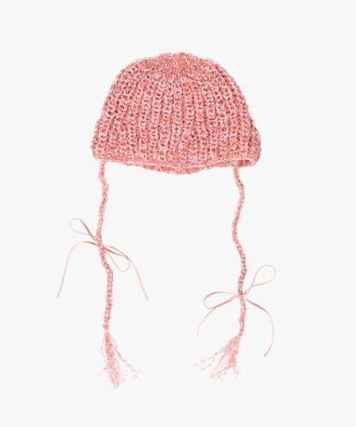 OVERRIDE（オーバーライド）の「OVERRIDE x pan TWINKLE CLOCHE / オーバーライド（ニットキャップ/ビーニー・レディース・ピンク/ホワイト・57~59cm）」の20枚目の写真