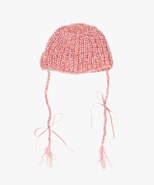 OVERRIDE（オーバーライド）の「OVERRIDE x pan TWINKLE CLOCHE / オーバーライド（ニットキャップ/ビーニー・レディース・ピンク/ホワイト・57~59cm）」の21枚目の写真