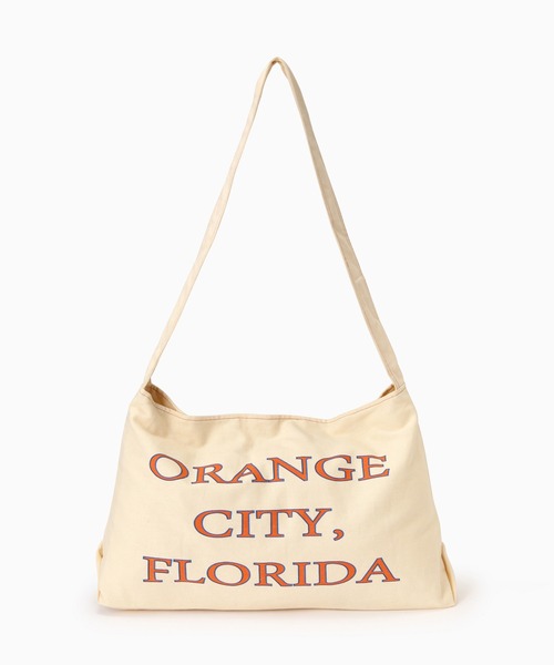 ROSE BUD(ローズバッド)の「ロゴショルダーバッグ(ショルダーバッグ・レディース・オレンジ/グリーン・ONE SIZE)」の1枚目の写真