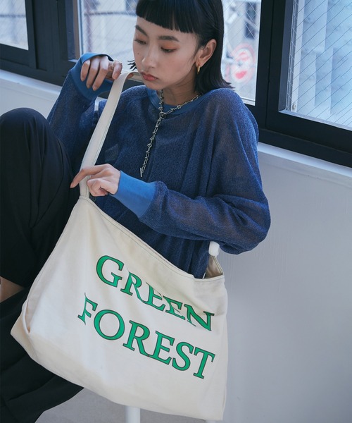 ROSE BUD(ローズバッド)の「ロゴショルダーバッグ(ショルダーバッグ・レディース・オレンジ/グリーン・ONE SIZE)」の2枚目の写真