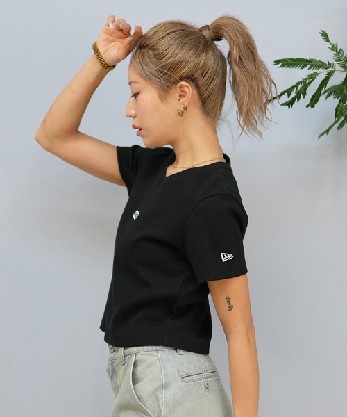 NEW ERA（ニューエラ）の「【ミニTシャツ】NEW ERA/ニューエラ リブ/ちびTシャツ 14670917/14670918/14670919（Tシャツ/カットソー・レディース・ブラック/ホワイト/ストーン・S/M）」の16枚目の写真