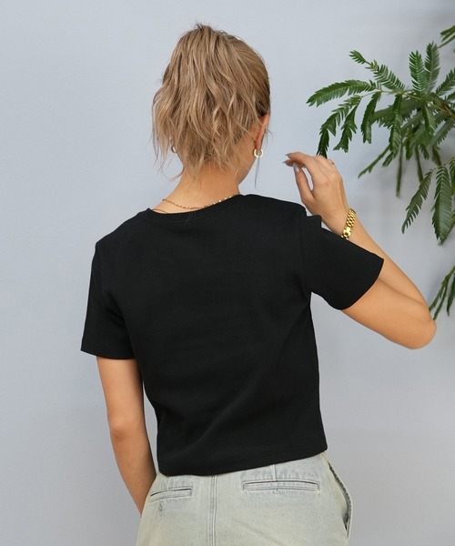 NEW ERA（ニューエラ）の「【ミニTシャツ】NEW ERA/ニューエラ リブ/ちびTシャツ 14670917/14670918/14670919（Tシャツ/カットソー・レディース・ブラック/ホワイト/ストーン・S/M）」の17枚目の写真