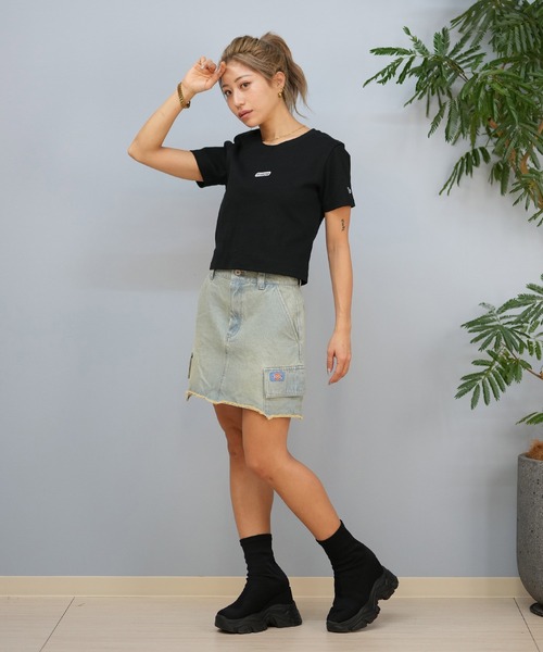 NEW ERA（ニューエラ）の「【ミニTシャツ】NEW ERA/ニューエラ リブ/ちびTシャツ 14670917/14670918/14670919（Tシャツ/カットソー・レディース・ブラック/ホワイト/ストーン・S/M）」の18枚目の写真