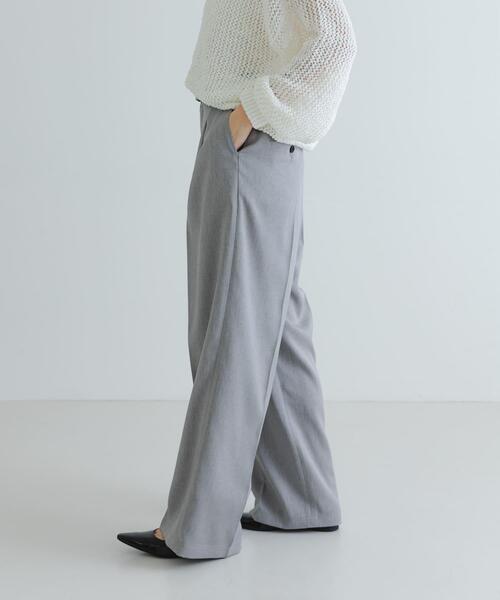 URBAN RESEARCH(アーバンリサーチ)の「『UVカット/吸水速乾/イージーケア』『UR TECH DRYLUXE』ツイードワイドパンツ(その他パンツ・レディース・ベージュ/グレー・36/38)」の19枚目の写真