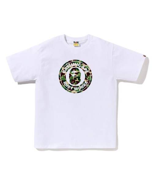 A BATHING APE(アベイシングエイプ)の「ABC CAMO BUSY WORKS TEE(Tシャツ/カットソー・メンズ・ブラック×ブルー/ホワイト×ピンク/ブラック×ピンク/ブラック×グリーン/ホワイト×グリーン/ホワイト×ブルー・X-LARGE/XXX-LARGE/MEDIUM/LARGE/XX-LARGE/SMALL)」の2枚目の写真