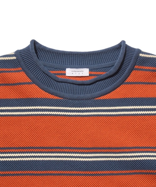 crepuscule(クレプスキュール)の「crepuscule Light Moss Stitch P/O (2501-001)(Tシャツ/カットソー・メンズ・レッド系その他/ブラック・1/2/0)」の6枚目の写真