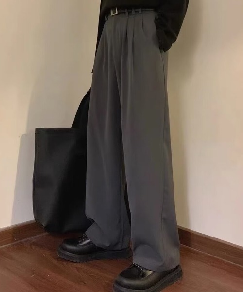 フロントタックワイドパンツ