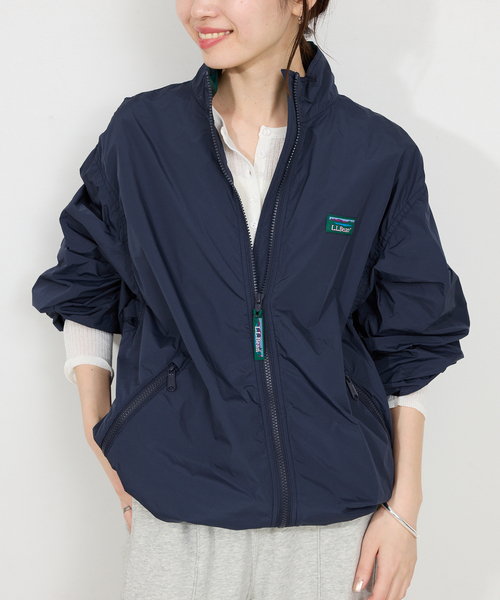 L.L.Bean(エルエルビーン)の「L.L.Bean/エルエルビーン Roxbury jacket 5175-9047【洗濯機使用可能】(ブルゾン・レディース・ネイビー/ベージュ・36)」の2枚目の写真
