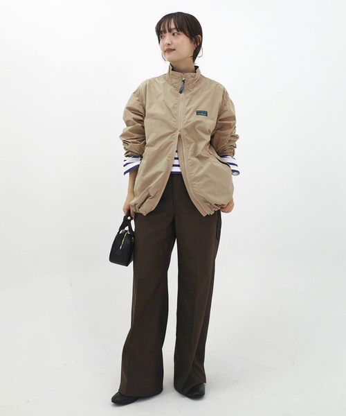 L.L.Bean(エルエルビーン)の「L.L.Bean/エルエルビーン Roxbury jacket 5175-9047【洗濯機使用可能】(ブルゾン・レディース・ネイビー/ベージュ・36)」の3枚目の写真