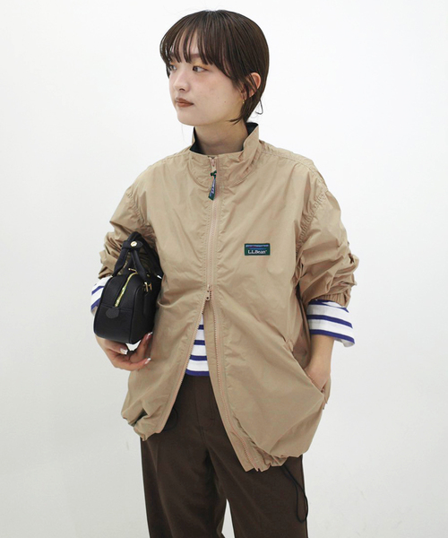 L.L.Bean(エルエルビーン)の「L.L.Bean/エルエルビーン Roxbury jacket 5175-9047【洗濯機使用可能】(ブルゾン・レディース・ネイビー/ベージュ・36)」の5枚目の写真