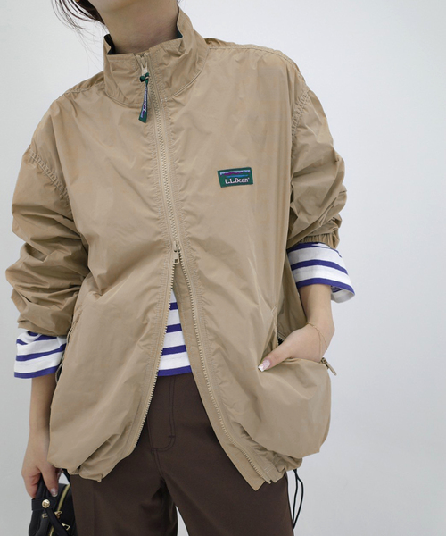 L.L.Bean(エルエルビーン)の「L.L.Bean/エルエルビーン Roxbury jacket 5175-9047【洗濯機使用可能】(ブルゾン・レディース・ネイビー/ベージュ・36)」の8枚目の写真