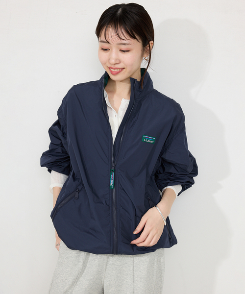 L.L.Bean(エルエルビーン)の「L.L.Bean/エルエルビーン Roxbury jacket 5175-9047【洗濯機使用可能】(ブルゾン・レディース・ネイビー/ベージュ・36)」の14枚目の写真