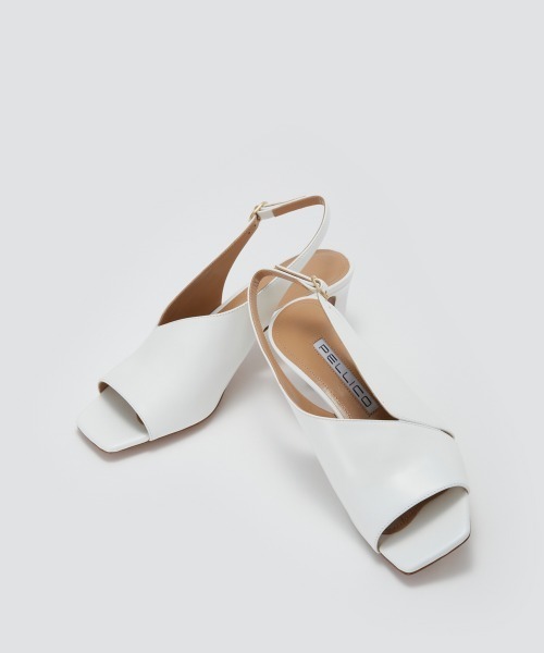 SILVER リネア サンダル 5.0cm WHITE（サンダル）｜PELLICO