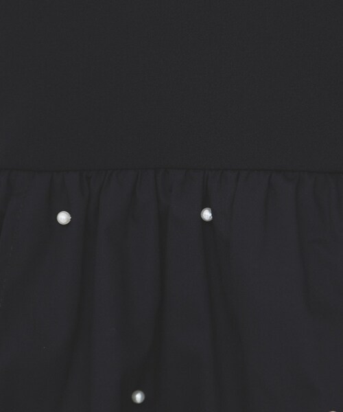 index(インデックス)の「カットジョーゼットドッキングペプラムトップス【洗濯機可】(Tシャツ/カットソー・レディース・オフホワイト/ブラック/オレンジ系・40/38/42/36)」の11枚目の写真