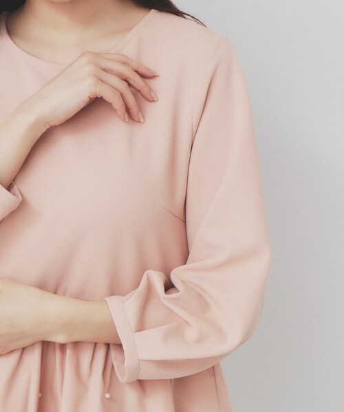 index(インデックス)の「カットジョーゼットドッキングペプラムトップス【洗濯機可】(Tシャツ/カットソー・レディース・オフホワイト/ブラック/オレンジ系・40/38/42/36)」の21枚目の写真