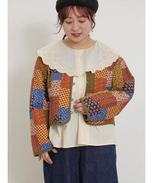 Samansa Mos2（サマンサ モスモス）の「襟ラウンドレースブラウス（シャツ/ブラウス・レディース・ラベンダー/キナリ/ブラック/オフホワイト・F）」の15枚目の写真