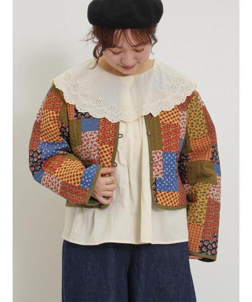 Samansa Mos2（サマンサ モスモス）の「襟ラウンドレースブラウス（シャツ/ブラウス・レディース・ラベンダー/キナリ/ブラック/オフホワイト・F）」の16枚目の写真