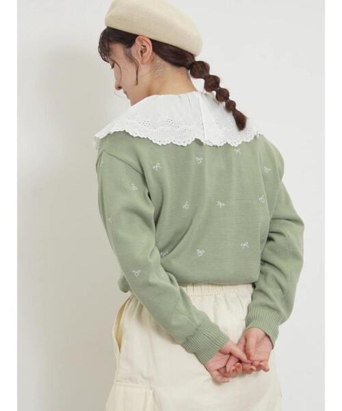 Samansa Mos2（サマンサ モスモス）の「襟ラウンドレースブラウス（シャツ/ブラウス・レディース・ラベンダー/キナリ/ブラック/オフホワイト・F）」の18枚目の写真