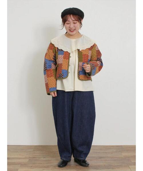 Samansa Mos2（サマンサ モスモス）の「襟ラウンドレースブラウス（シャツ/ブラウス・レディース・ラベンダー/キナリ/ブラック/オフホワイト・F）」の21枚目の写真