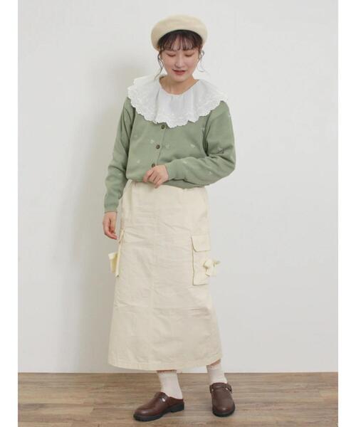 Samansa Mos2（サマンサ モスモス）の「襟ラウンドレースブラウス（シャツ/ブラウス・レディース・ラベンダー/キナリ/ブラック/オフホワイト・F）」の22枚目の写真