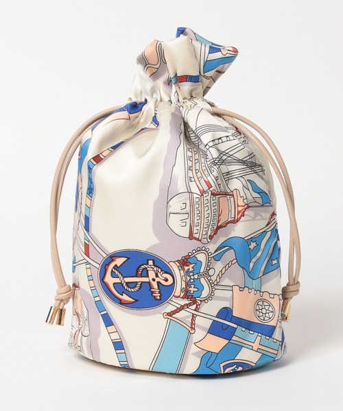 Andemiu（アンデミュウ）の「スカーフバケツバック322616（ショルダーバッグ・レディース・ブラック/ベージュ・FREE）」の4枚目の写真