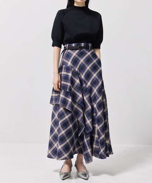 セール】【完売間近！】アシンメトリーフレアスカート｜セットアップ