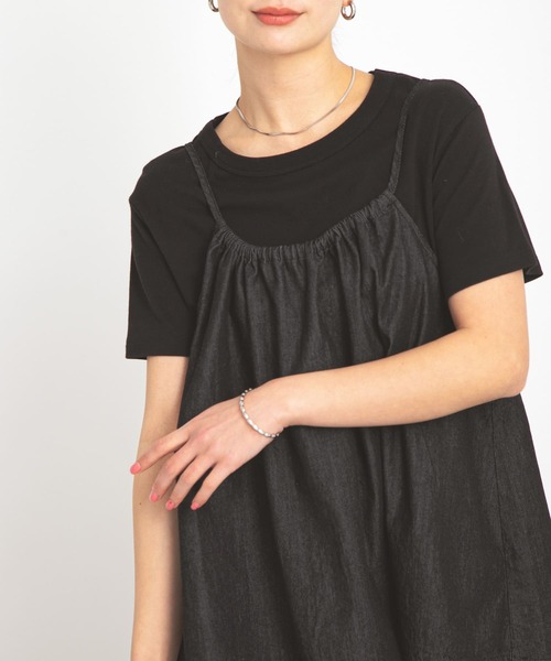 URBAN RESEARCH Sonny Label(アーバンリサーチサニーレーベル)の「デニムキャミ×パンツセットアップ(セットアップ・レディース・ブラック/インディゴブルー・FREE)」の16枚目の写真