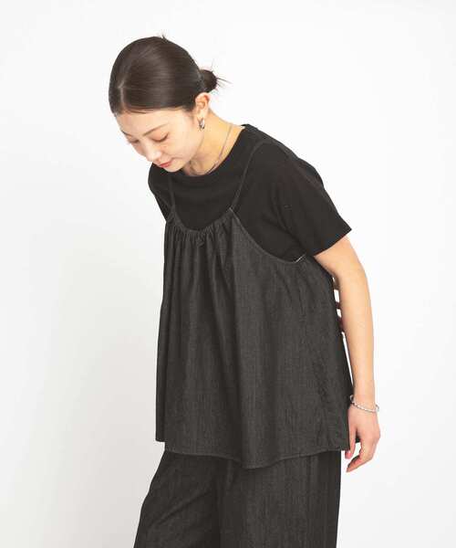 URBAN RESEARCH Sonny Label(アーバンリサーチサニーレーベル)の「デニムキャミ×パンツセットアップ(セットアップ・レディース・ブラック/インディゴブルー・FREE)」の14枚目の写真