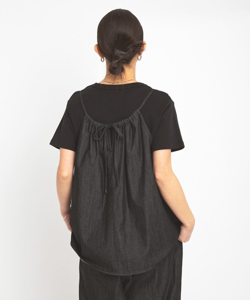 URBAN RESEARCH Sonny Label(アーバンリサーチサニーレーベル)の「デニムキャミ×パンツセットアップ(セットアップ・レディース・ブラック/インディゴブルー・FREE)」の12枚目の写真