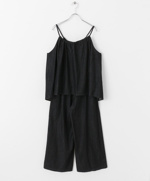 セール】デニムキャミ×パンツセットアップ（セットアップ
