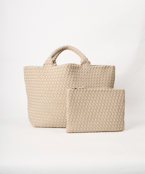 MICA&DEAL(マイカ&ディール)の「【NAGHEDI】トートバッグ-St Barths Medium Tote(トートバッグ・レディース・アイボリー/グレイッシュベージュ・M)」の10枚目の写真