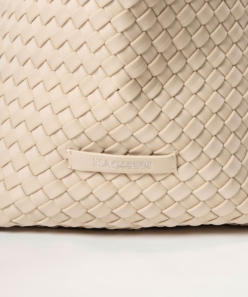 MICA&DEAL(マイカ&ディール)の「【NAGHEDI】トートバッグ-St Barths Medium Tote(トートバッグ・レディース・アイボリー/グレイッシュベージュ・M)」の15枚目の写真