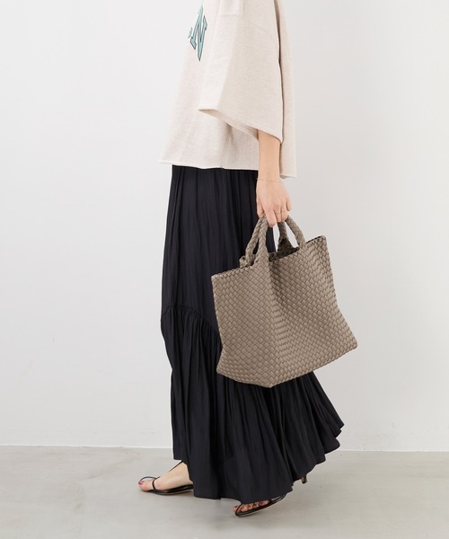MICA&DEAL(マイカ&ディール)の「【NAGHEDI】トートバッグ-St Barths Medium Tote(トートバッグ・レディース・アイボリー/グレイッシュベージュ・M)」の21枚目の写真