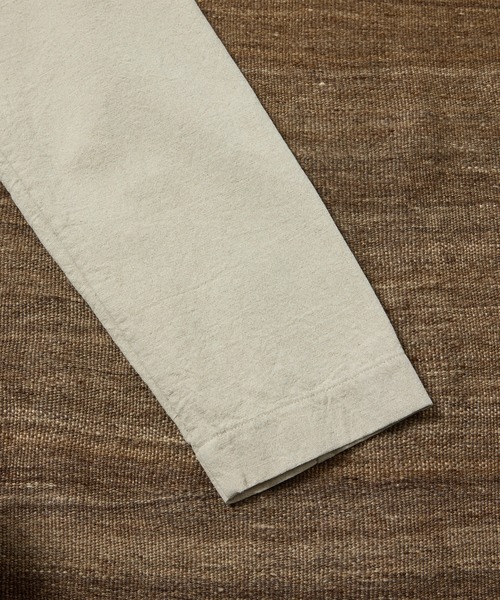 WILD LIFE TAILOR Adam et Rope'（ワイルドテーラーアダムエロペ　）の「【WILD LIFE TAILOR】コットンリネン オックス ジャケット / セットアップ対応（テーラードジャケット・メンズ・キナリ/ブラック・L/M）」の8枚目の写真