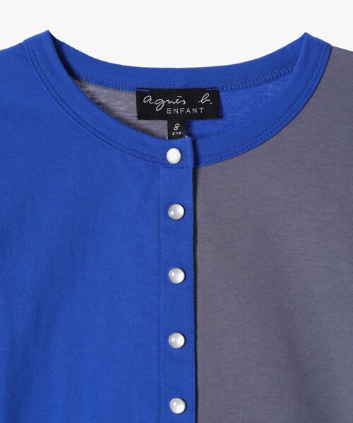 agnes b.(アニエスベー)の「JF59 E CARDIGAN キッズ カーディガン(カーディガン/ボレロ・キッズ・ブルー系その他・12YEAR/6YEAR/10YEAR/4YEAR/8YEAR)」の3枚目の写真