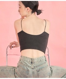 Settimissimo | カップ付き バックラウンド ショート キャミソール(キャミソール)