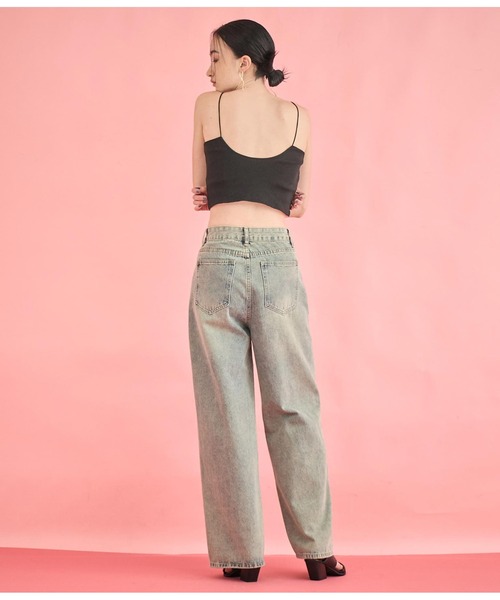 Settimissimo（セッティミッシモ）の「カップ付き バックラウンド ショート キャミソール（キャミソール・レディース・ブラック/オフホワイト・FREE）」の12枚目の写真