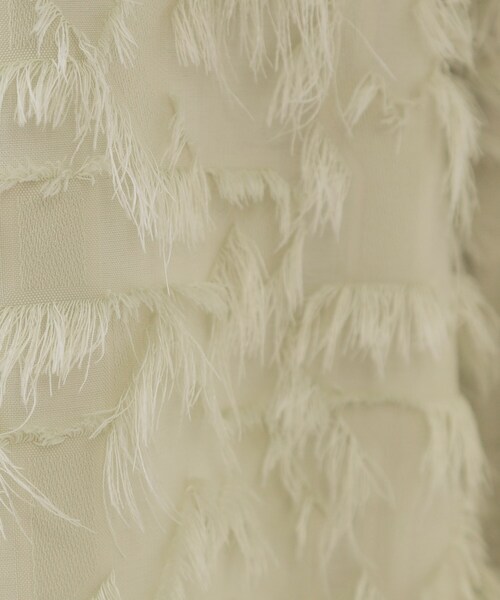 OPAQUE.CLIP（オペークドットクリップ）の「《VERY掲載》フリンジジャカードブラウス【洗濯機洗い可】（シャツ/ブラウス・レディース・ライトグリーン/オフホワイト/チャコールグレー・38/40/42）」の15枚目の写真