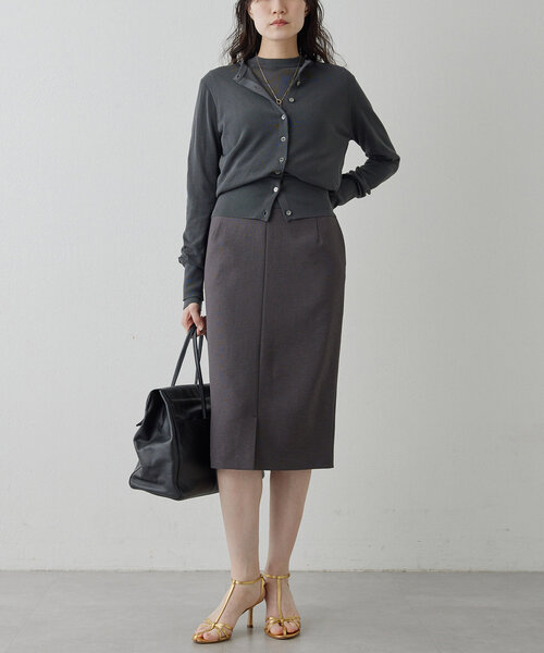 Whim Gazette（ウィムガゼット）の「ハイゲージ天竺カーディガン