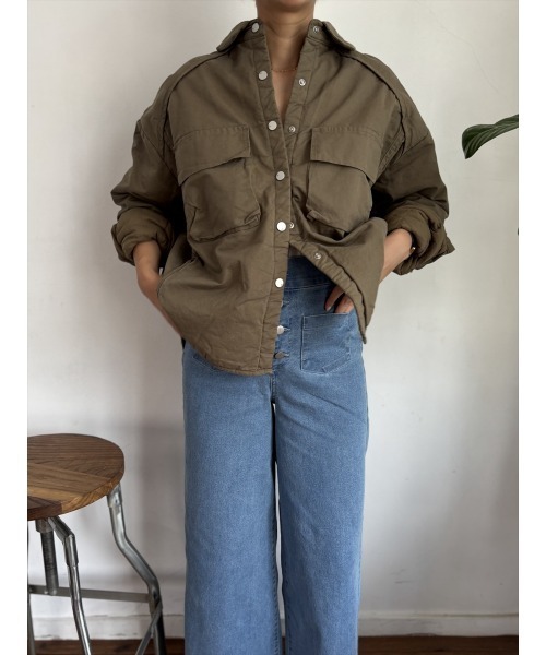 Day and Grade（デイアンドグレイド）の「【レトロワイド高まる】フロントボタン ワイドデニムパンツ / ライトブルー / マキシ丈（デニムパンツ・レディース・ブルー・FREE）」の8枚目の写真