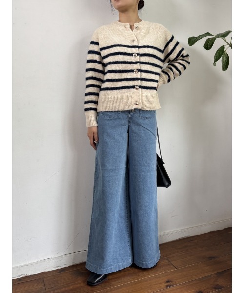 Day and Grade（デイアンドグレイド）の「【レトロワイド高まる】フロントボタン ワイドデニムパンツ / ライトブルー / マキシ丈（デニムパンツ・レディース・ブルー・FREE）」の13枚目の写真