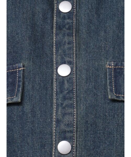 EMODA ブラウス シャツ カットショートデニムシャツ レディース