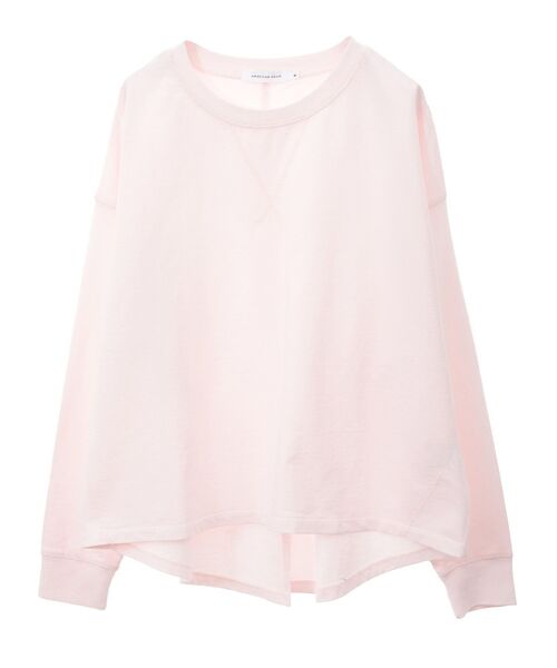 AMERICAN HOLIC(アメリカンホリック)の「ピグメント加工裏毛ルーズプルオーバー(Tシャツ/カットソー・レディース・ブルー/チャコールグレー/イエロー/ピンク・M/L)」の21枚目の写真